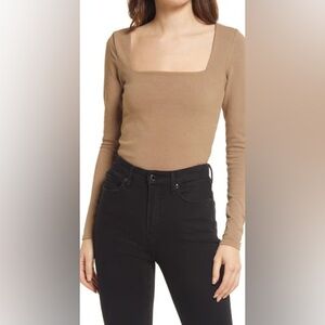 Good American square neck top